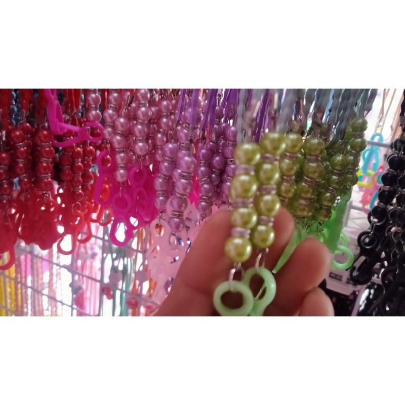 strap masker mutiara 2in1 tali padi | strap masker tali padi