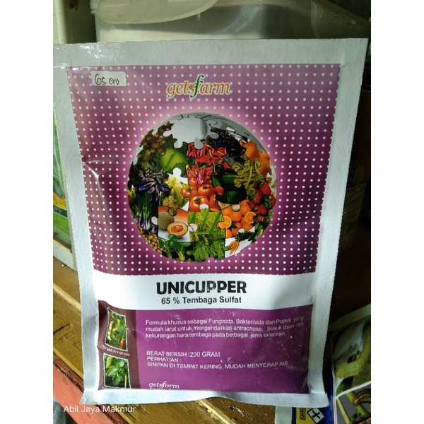 FUNGISIDA UNICUPPER 200GR 65% TEMBAGA SULFAT OBAT PATEK