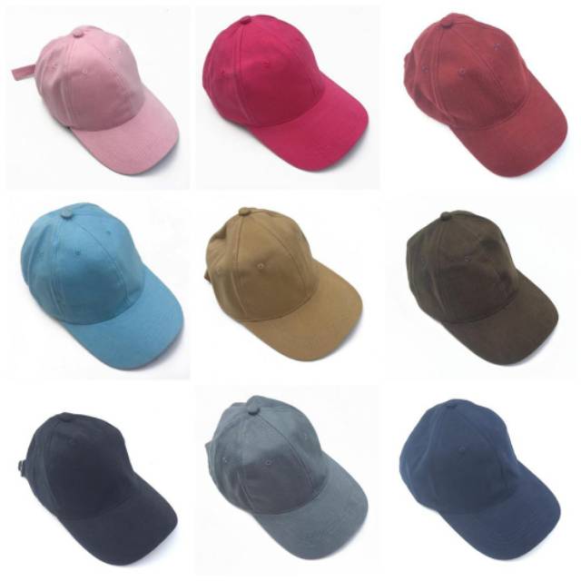 TOPI PRIA Topi Polos Pria Topi Baseball Polos Topi Baseball Distro Cap