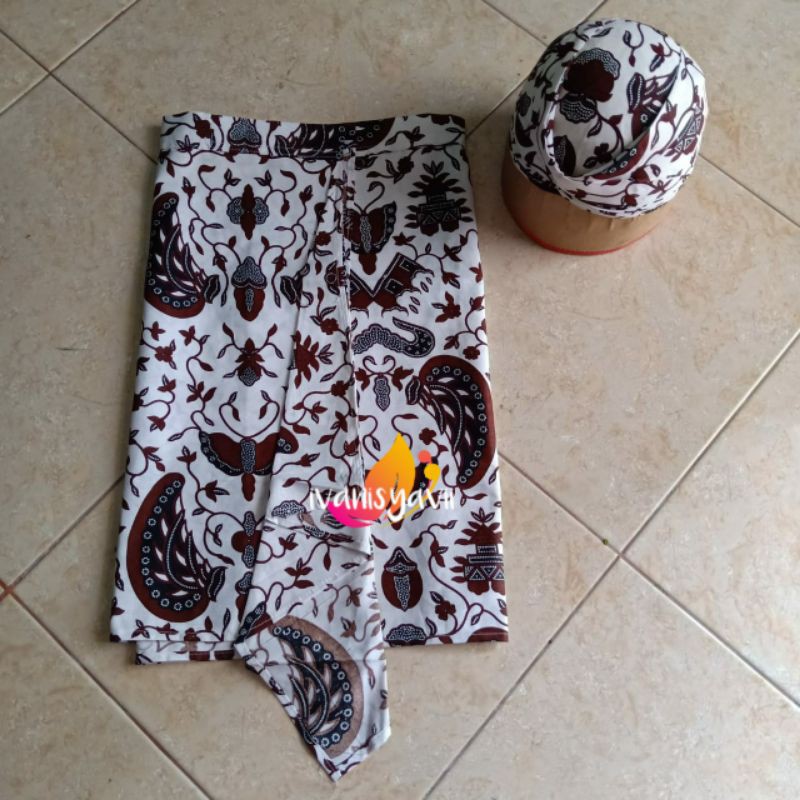 1set Sapit Urang + Blangkon, MOTIF LENGKAP (Banyak Pilihan Motif)