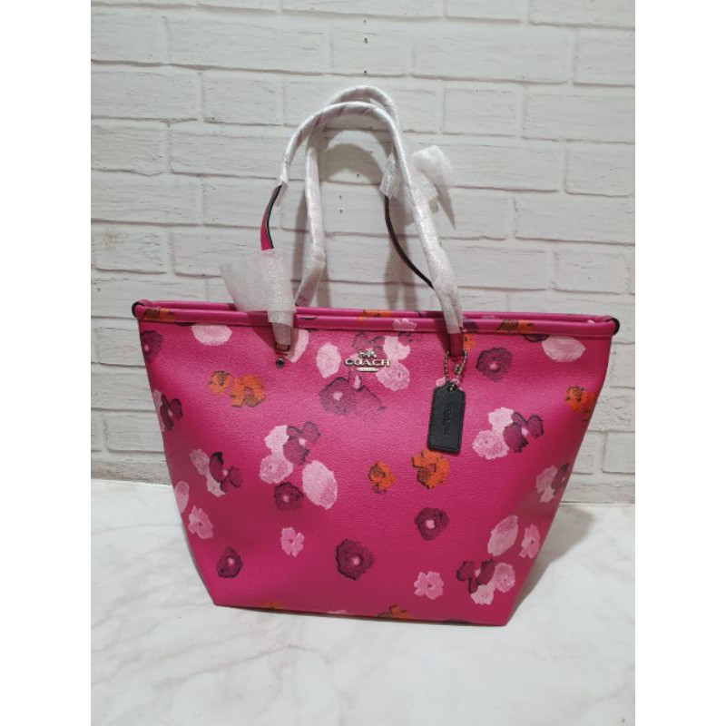 coach Tote pink multi original