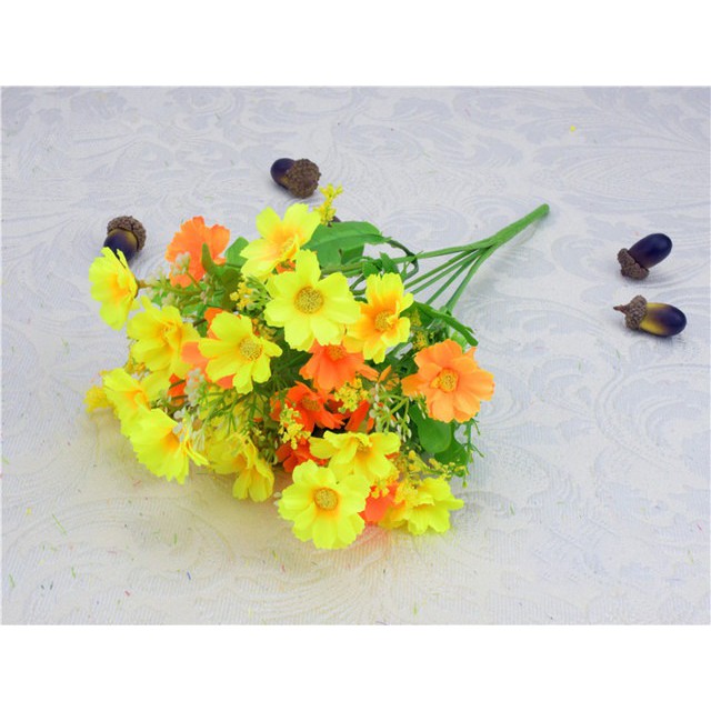 COD BUNGA DAISY BUNGA TANGKAI PLASTIK BUNGA ARTIFISIAL BUNGA PAJANGAN IMITASI  BUNGA HIASAN BT9001-4