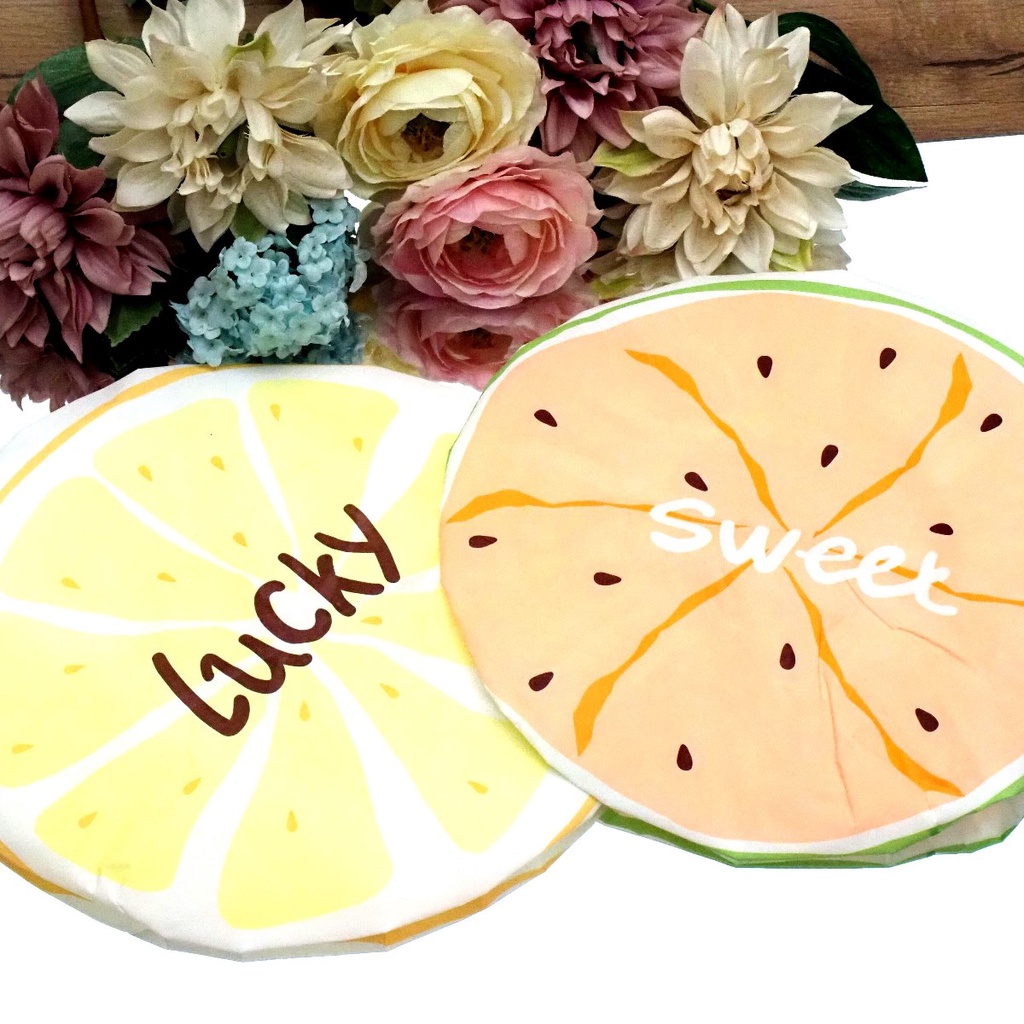 Shower Cap Karakter Buah Topi Mandi Keramas Penutup Rambut Anak Dewasa Waterproof