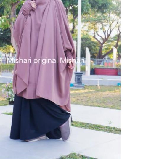 ♩ Jilbab hijab instan/Hijab Bergo wolpeach/ french khimar tangan kerut/ french khimar Nadhira ☂