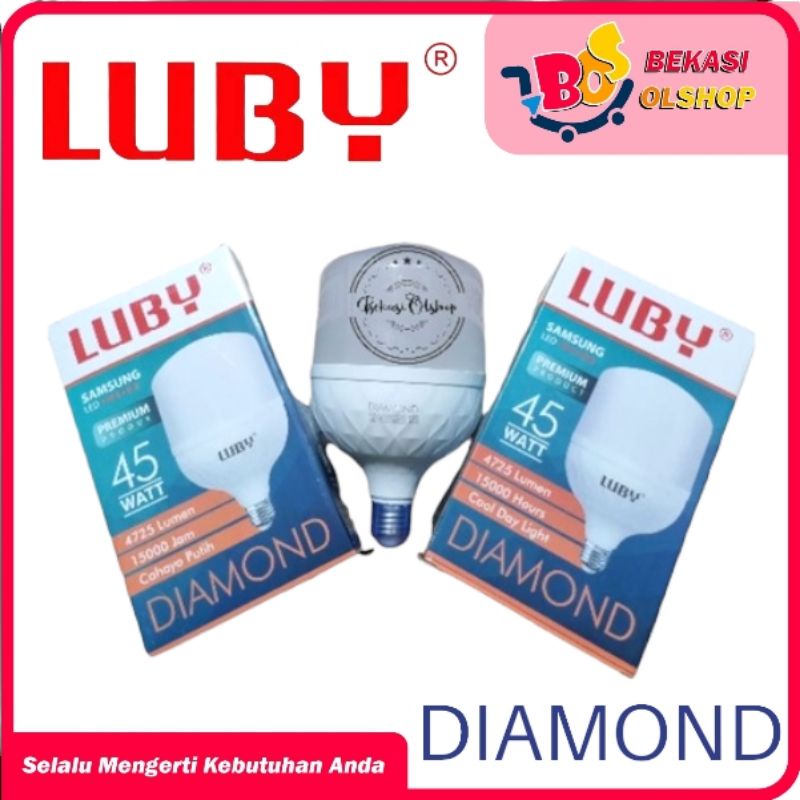 Lampu LED Luby Diamond 45 Watt Cahaya Putih