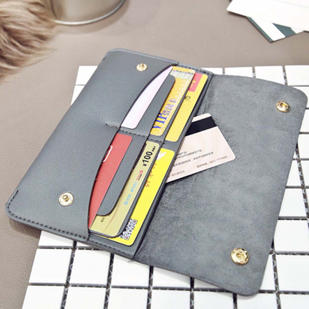 dompet panjang simple thin buckle wallet (4D4) bdo074