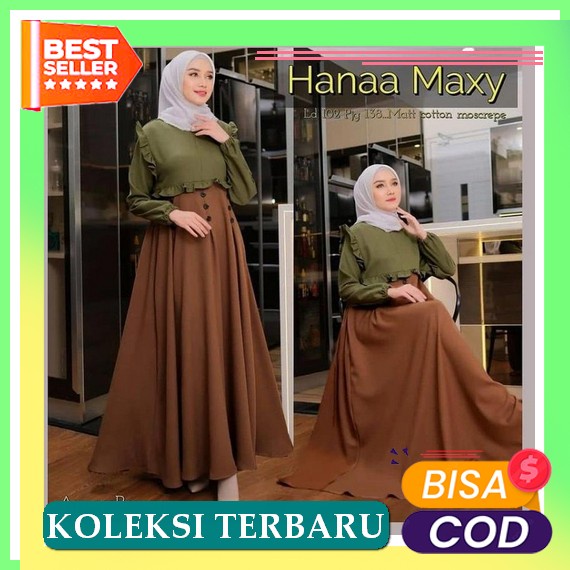 Gamis Dior Silky Dior Armany Premium Dan  Crep Dan Maxmara Etnik/Gamis Lebaran 2022/Gamis Keren/Gami