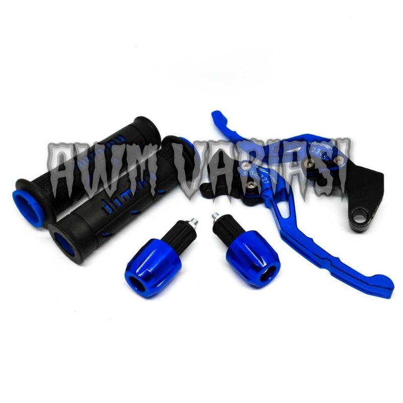 [PAKET MURAH] Handgrip Domino+Jalu stang CNC+Handle CNC Sisik Variasi Nmax-Vixion-Beat-Mio-Vario-Tiger-Vario150-CBR-R15 v3-Fu-Mio j