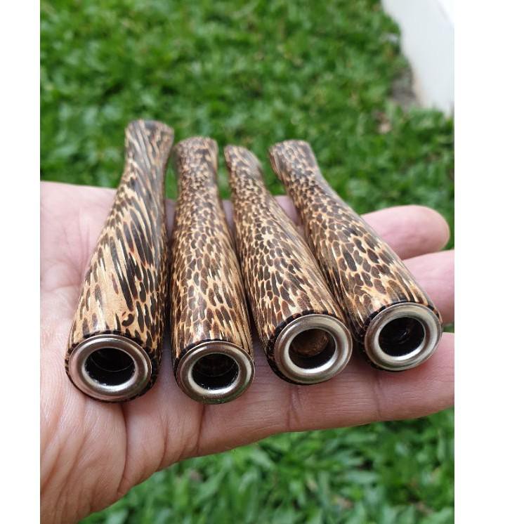 Grosiran Murah pipa once kayu langka liwung serat macan / pipa rokok kayu bertuah liwung size 12 cm