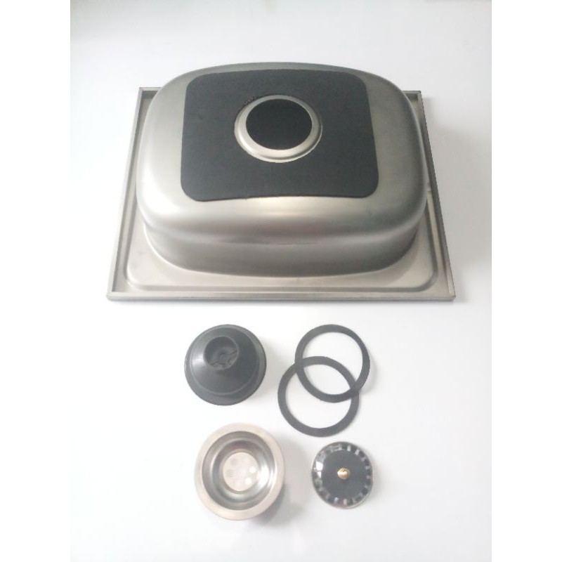 Bak cuci piring Stainless 50cm × 40cm + Afur - Khusus DKI by Gosend - Grab