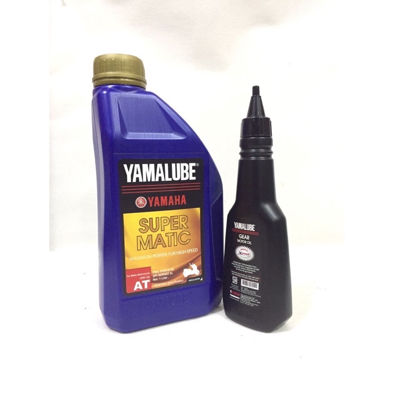 Oli Yamalube Super Matic Sae 10w-40 1Liter &amp; Oli Yamalube Gear 150ml Original