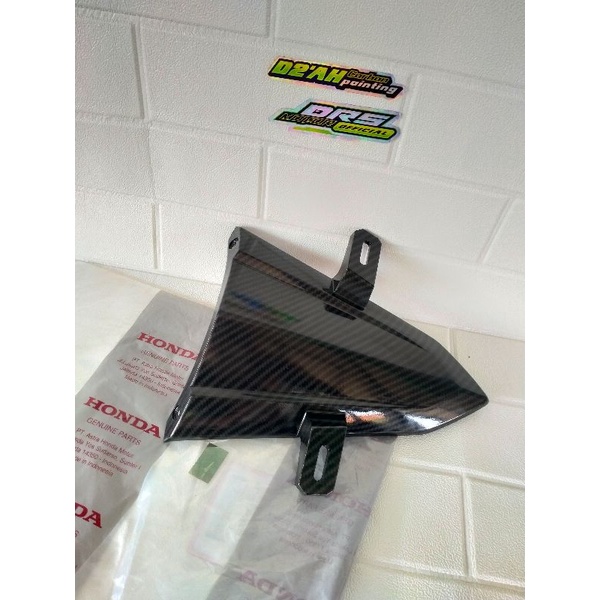 Dasi Depan Dudukan Plat Nomor Carbon Honda Beat LED Street Deluxe 2020-2022