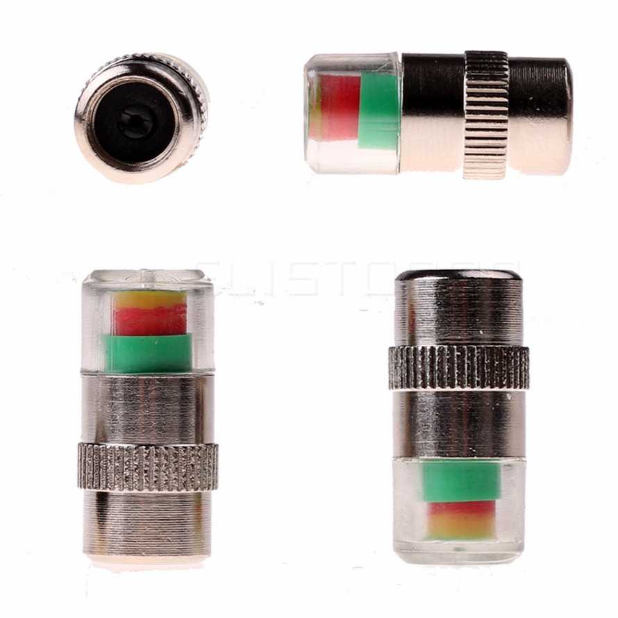 Pentil Ban Mobil Tire Valve Cap Pressure Monitoring 4 PCS - 231-Putih