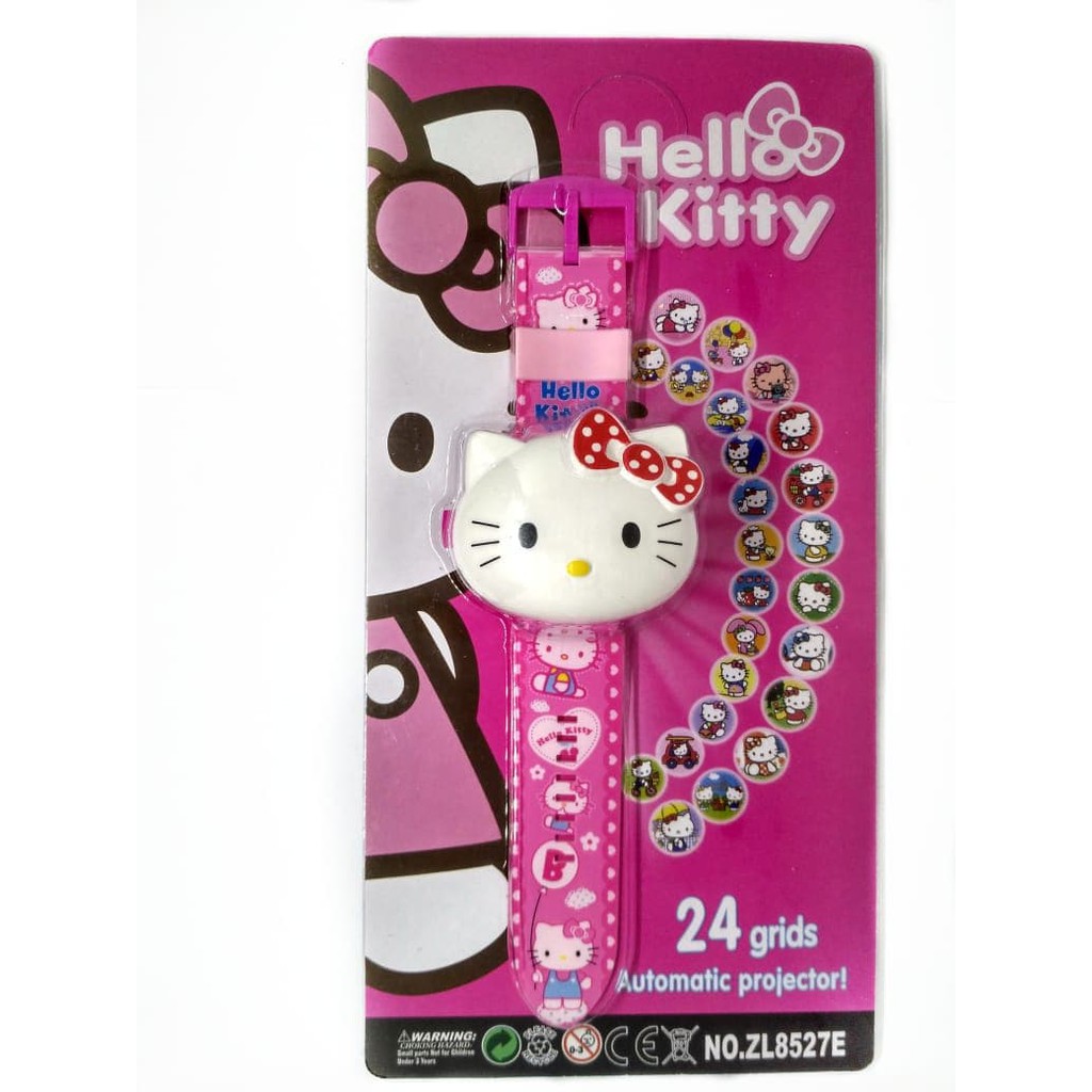 Promo Terbaru! JAM TANGAN ANAK PEREMPUAN HELLO KITTY DIGITAL PROYEKTOR JUMBO