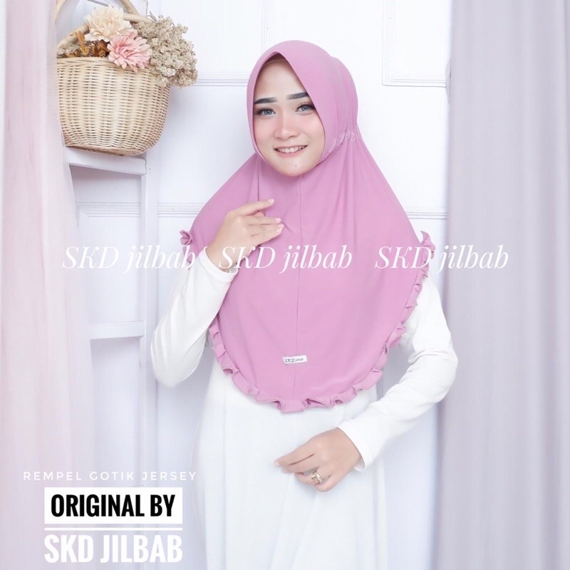 SKD JILBAB Serut Gotik Depan