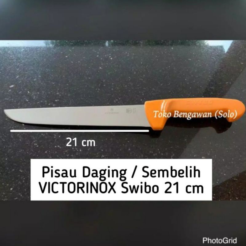 Pisau Daging / Sembelih VICTORINOX Swibo 21 cm 5.8431.21 SWIBO Butcher Knife 5.8431.21