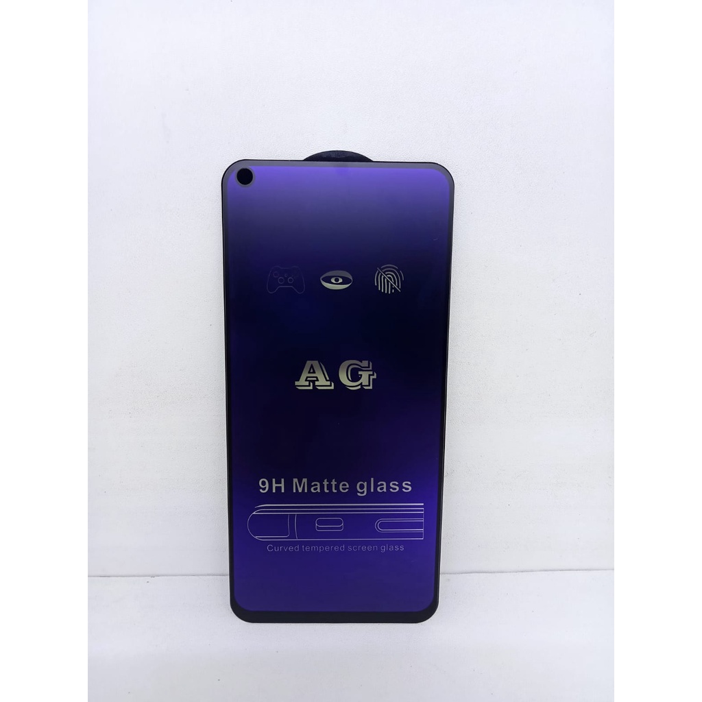 MATTE Blue Ray 9H Asus Zenfone Max ZB633KL M2 6.2&quot; Tempered Glass NO Sidik Jari