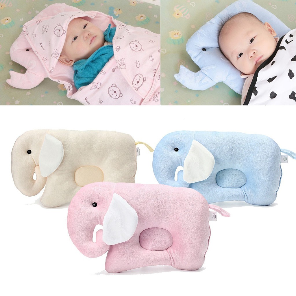 Bantal Bayi Bantal Bentuk Gajah Kartun Lucu Mencegah Pala Bayi