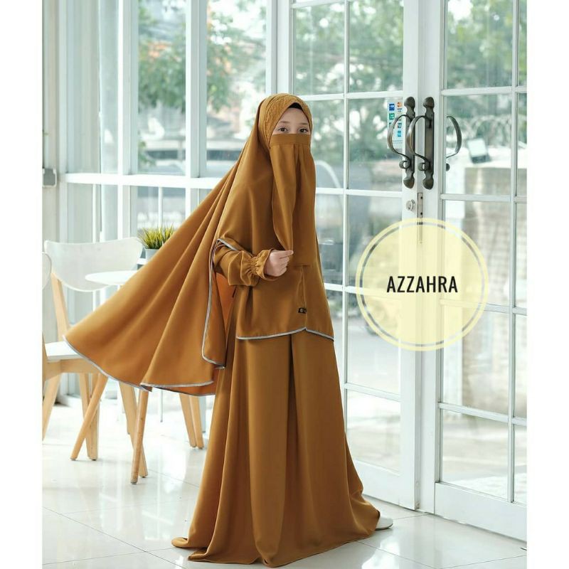 ZAHRA SYARI +HIJAB FREE CADAR 7-10 TAHUN/GAMIS ANAK/GAMIS ANAK TERBARU