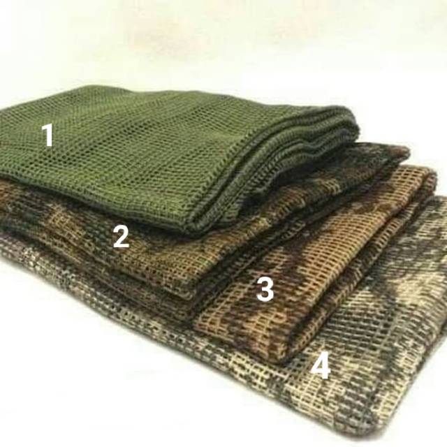 SYAL SHEMAG  SORBAN JARING BESAR AIRSOFTGUN MILITER TACTICAL ARMY OUTDOOR