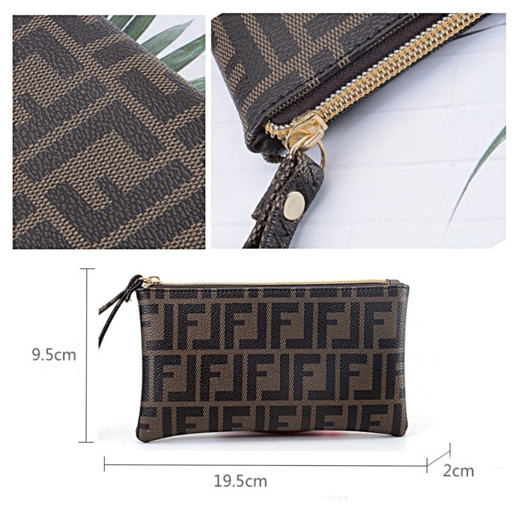 DOMPET PANJANG WANITA IMPORT KULIT COKLAT MALIVAI WA487B7 PREMIUM BESAR MUAT HP RESLETING SLOT KARTU UANG KOIN TALI PENDEK BRANDED BATAM KEKINIAN REMAJA KEKINIAN SIMPLE TIPIS