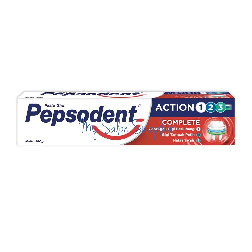 Pepsodent Pasta Gigi / Odol Action 123 Complete 190g