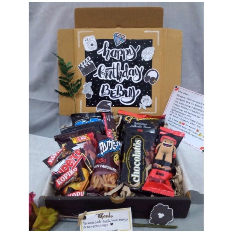 

MURAH SNACK BOX by dvalstore✨ / gift / snack / hadiah / kado / hampers / birthday, natal, tahun baru, valentine, pacar, gift