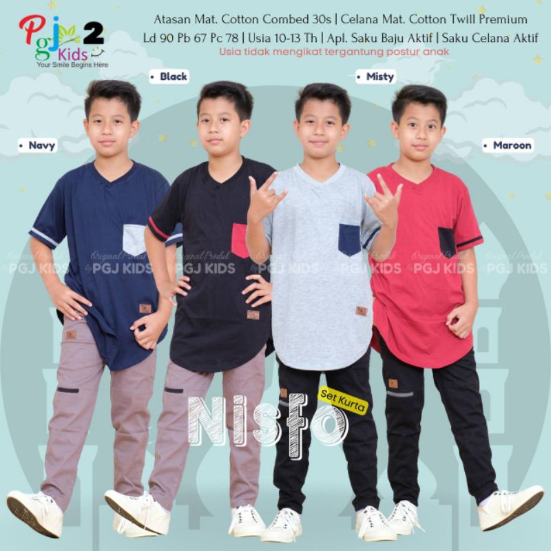 NISFO KURTA SET COWOK ORIGINAL BY PGJ KIDS