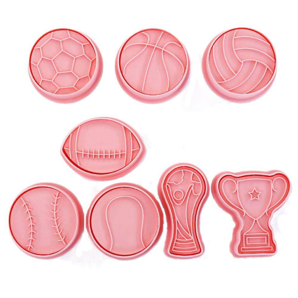 Preva 8pcs/set Cetakan Biskuit DIY Pastry Dekorasi Cetakan Kue Sepak Bola