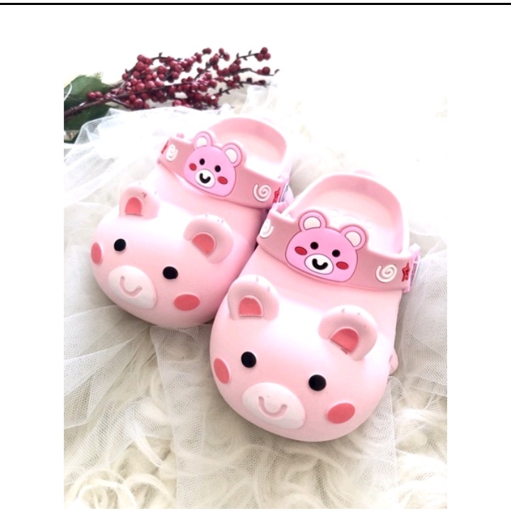 Sandal Bayi Perempuan Laki Laki Karet Panda Import Usia 1-2 Tahun Balance T11