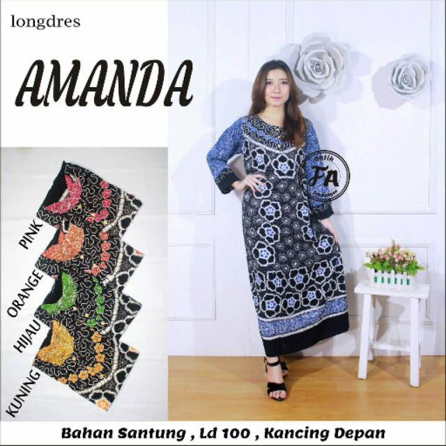 Diskon Long Dress Gamis Syari Amanda Grosir Baju Batik Modern Tidur Murah Wanita Bunga Kekinian Tanah Abang qpW5RXUoJrLMb