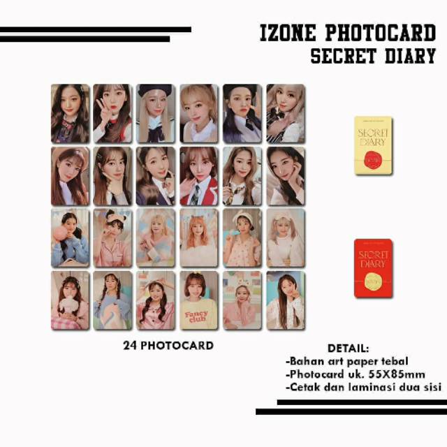 IZONE SECRET DIARY PHOTOCARD