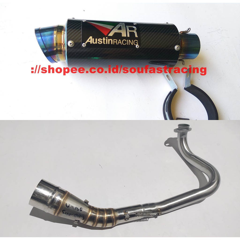 knalpot nmax aerox vario pcx pcx160 beat scoopy xmax lexi mio adv xeon genio Austin racing-vario 125 150