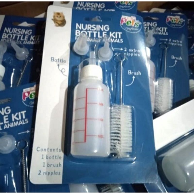 NURSING BOTTLE KIT DOT BABY MILK CAT ANJING KUCING