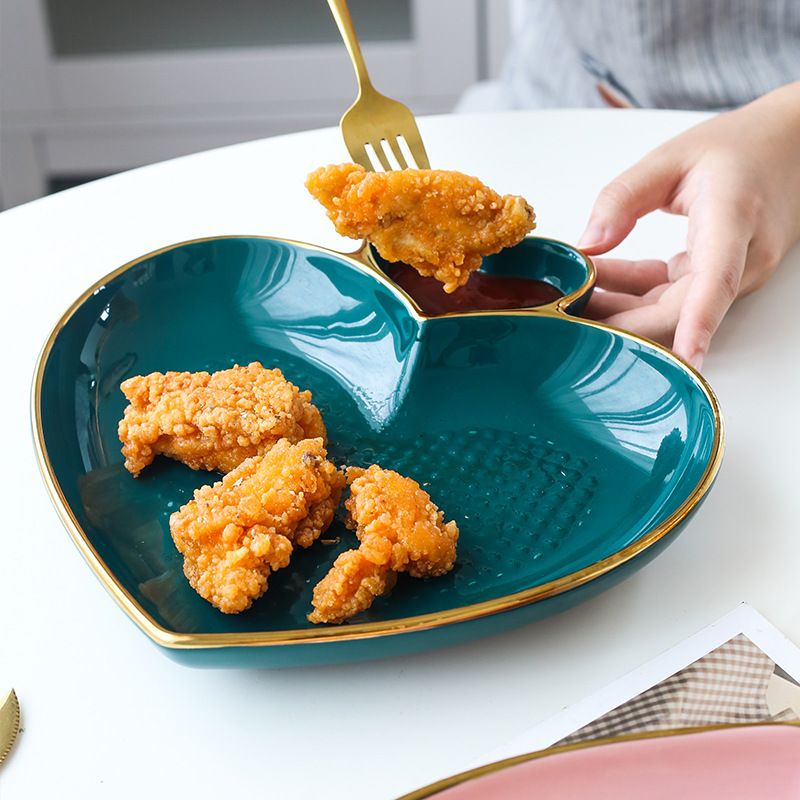 PIRING LOVE MERAH KERAMIK