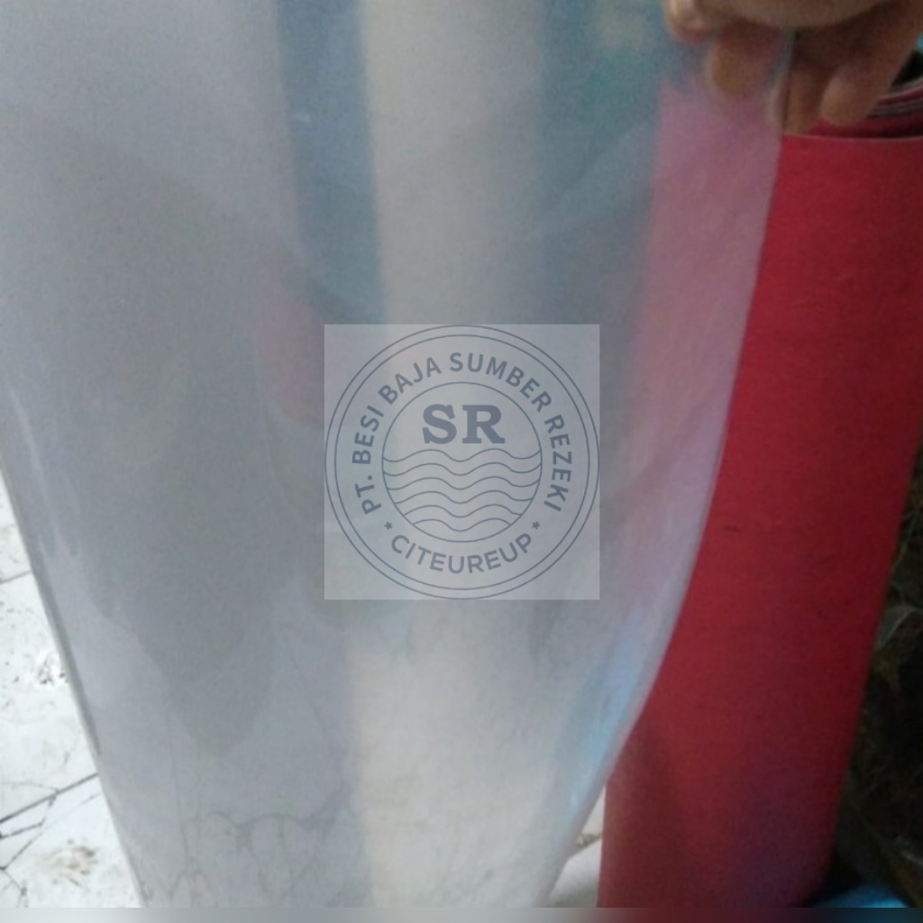 FIBER/PLASTIK PENUTUP (PUTIH/BENING) PER METER TEBAL 1,2MM