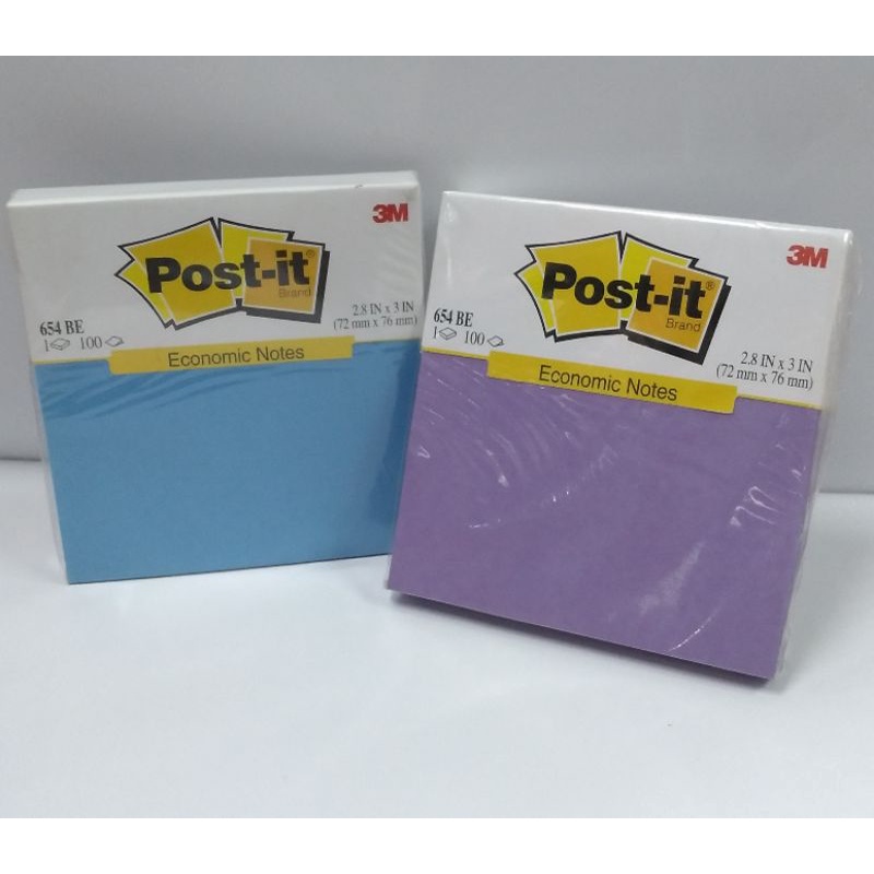 

3M POST IT 654BE ECO BRIGHT /ECONOMIC NOTES / KERTAS MEMO STICKY NOTE