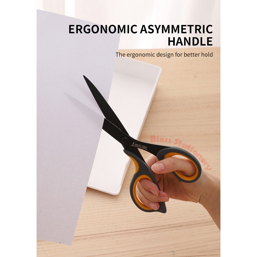 

RB Deli Gunting hitam Gunting anti lengket 210mm Soft handle Scissors