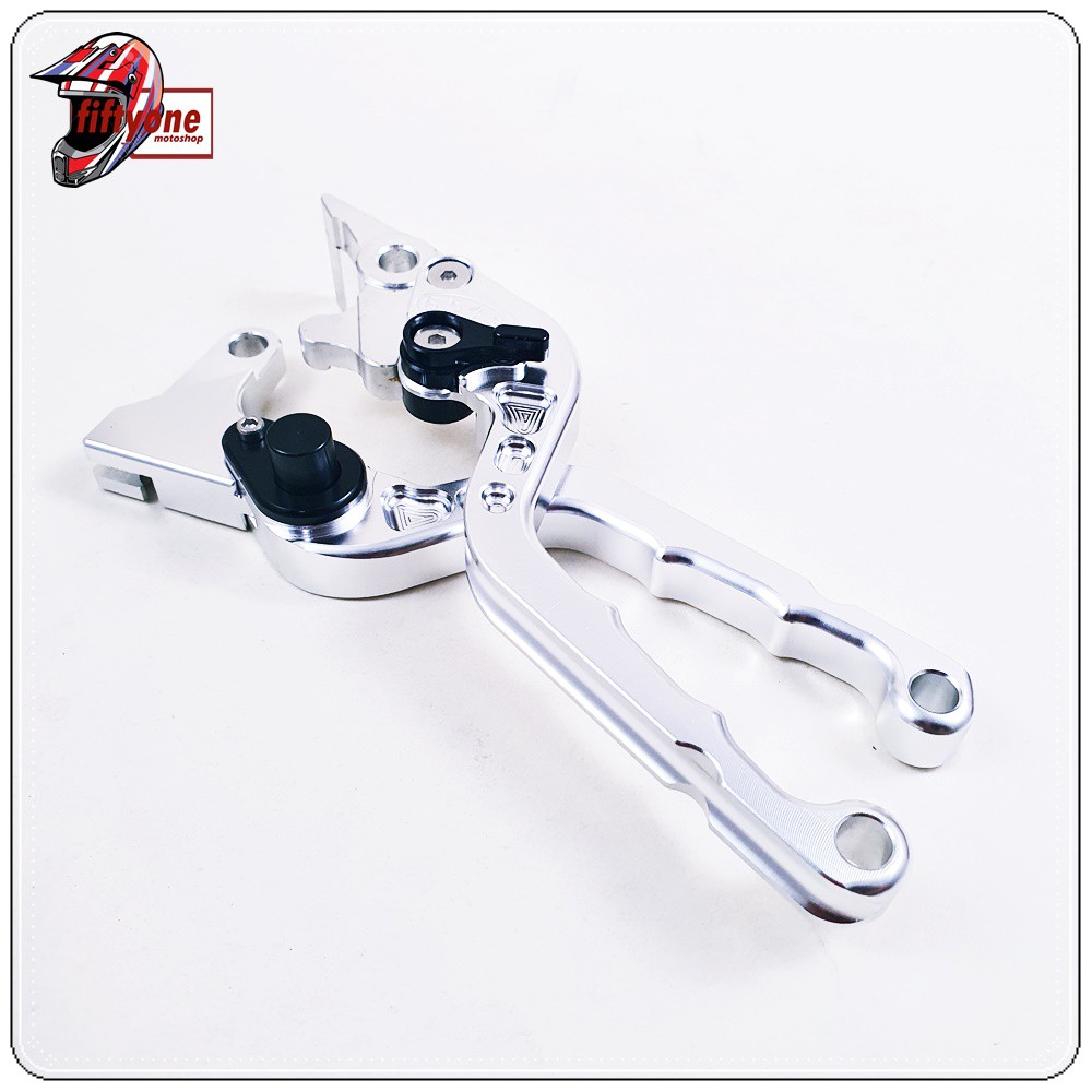 Handle Rem Tuas Rem Aerox Lexi Silver CNC Variasi