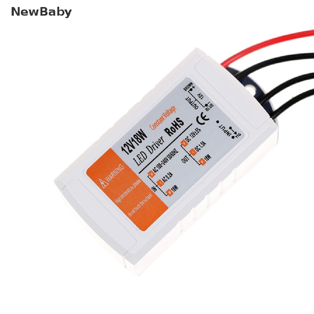 Newbaby adapter transformer power supply DC 12V 18W Untuk Lampu strip led