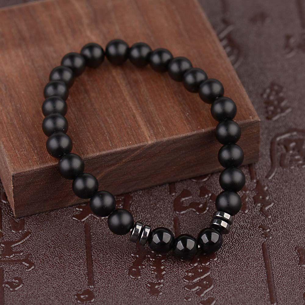 Gelang Agustina 7 Chakra Healing Balance Aksesoris Stretch Hadiah Wanita Pria Matte Yoga Bracelet