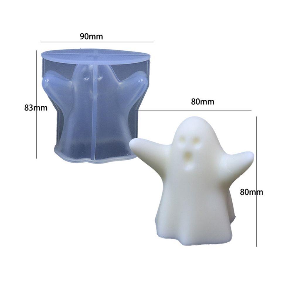 Suyo Cetakan Lilin Aromaterapi / Gypsum Handmade Bentuk Tengkorak Horror Bahan Silikon