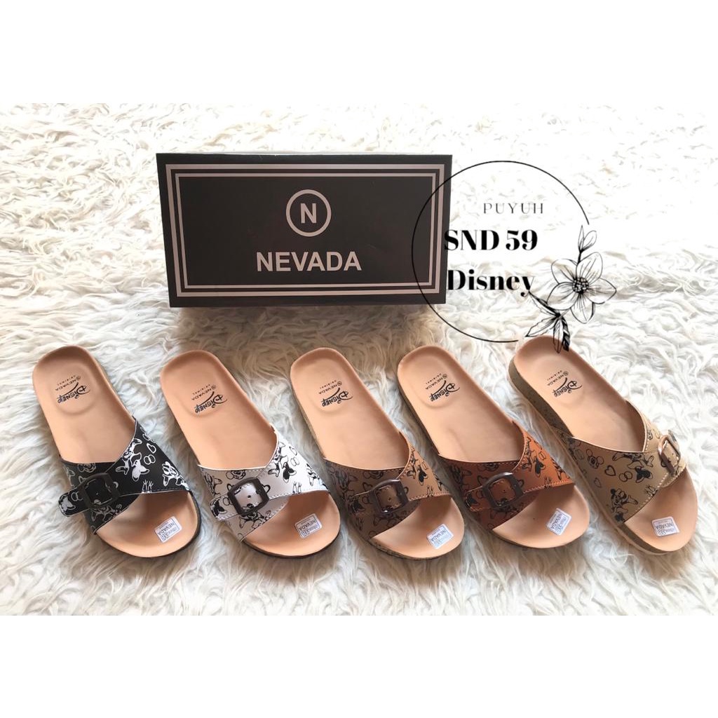 11.11 SALE : Sandal Disney Puyuh SALE Fashion Cewek Casual Terbaru Sendal Gasper Slip On Japit disney puyuh sandal wanita