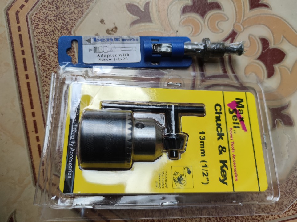 Benz Adaptor Sds Plus + Kepala Bor 13mm Drill Chuck
