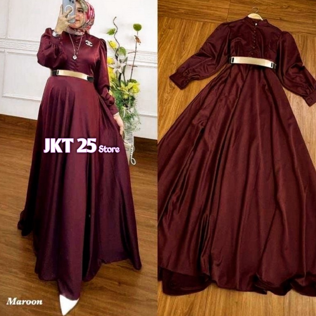 Busana Muslim Gamis Murah Gaun Pesta Muslimah Baju Pesta Wanita Kondangan Mewah Kekinian 2020 2021