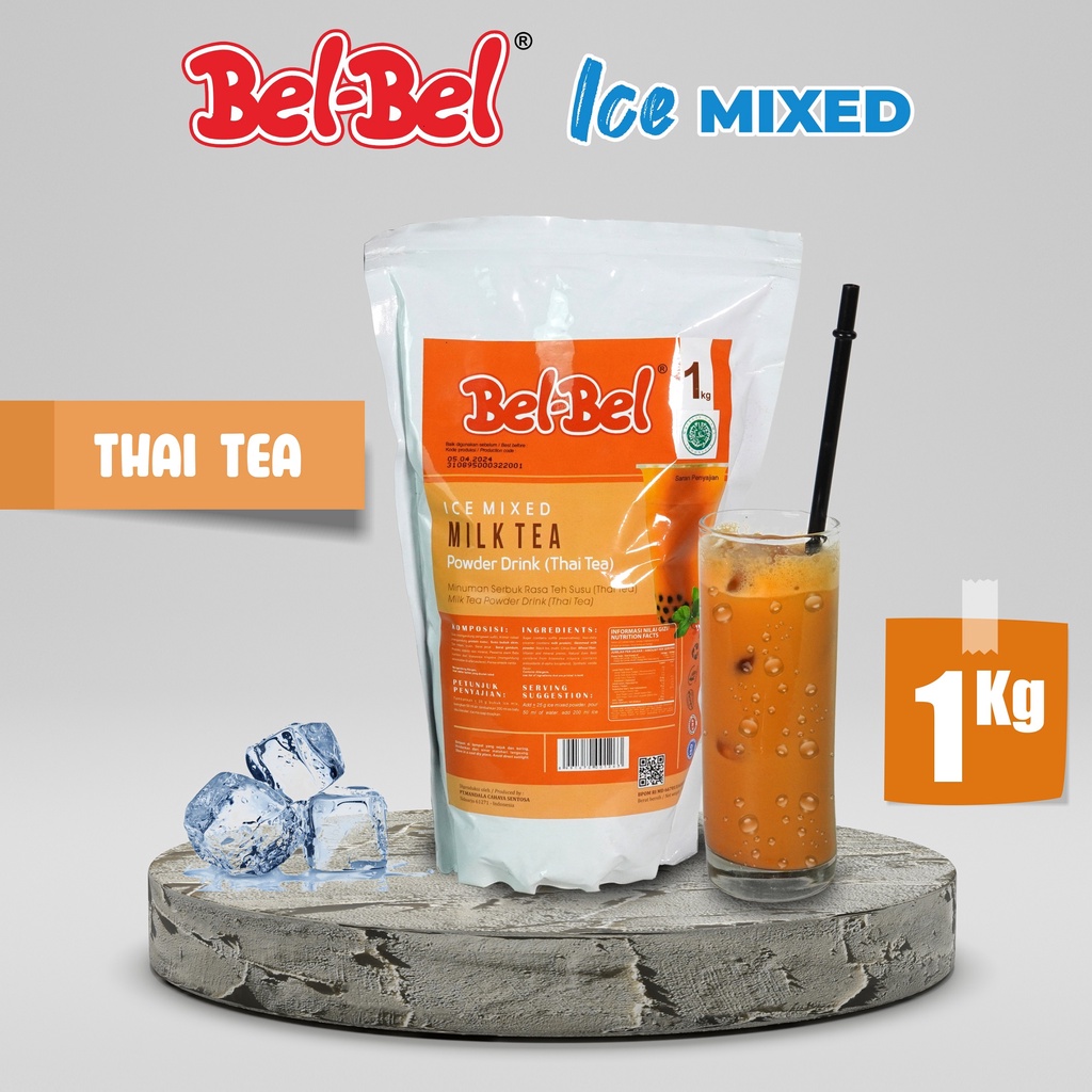 

Milkshake Thai Tea | Bubuk Minuman Milkshake Rasa Thai Tea | Milkshake Powder 1 Kg Halal | BPOM