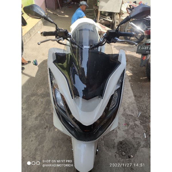 visor PCX 160 jenong 3MM presisi - windshield PCX 160 jenong 3MM presisi