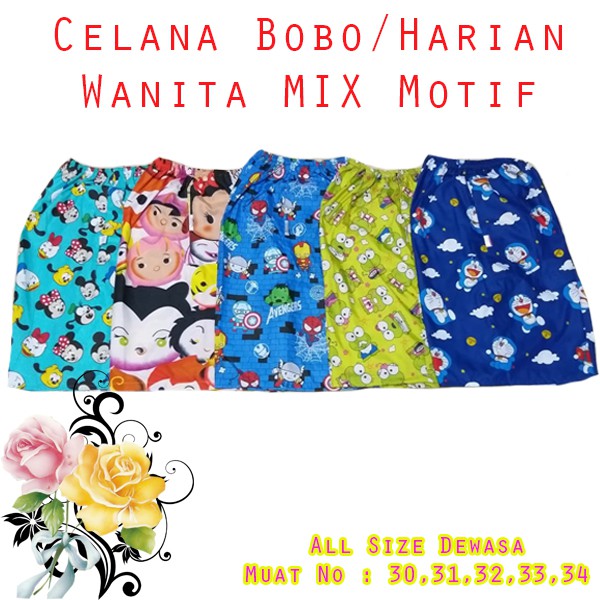 Celana Pendek Lucu Santai Tidur Harian Wanita Tali SATIN L-XL-XXL