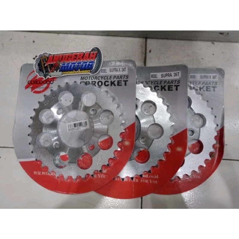 Gear Gir Ger Belakang Honda Supra Grand Prima Ukuran 428 - 31 - 33 - 34 - 35 - 36 - 37 - 38 - 42 T -