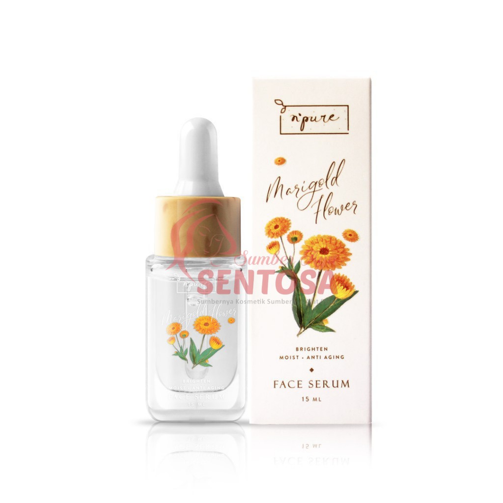 N’PURE MARIGOLD FLOWER FACE SERUM 15ML